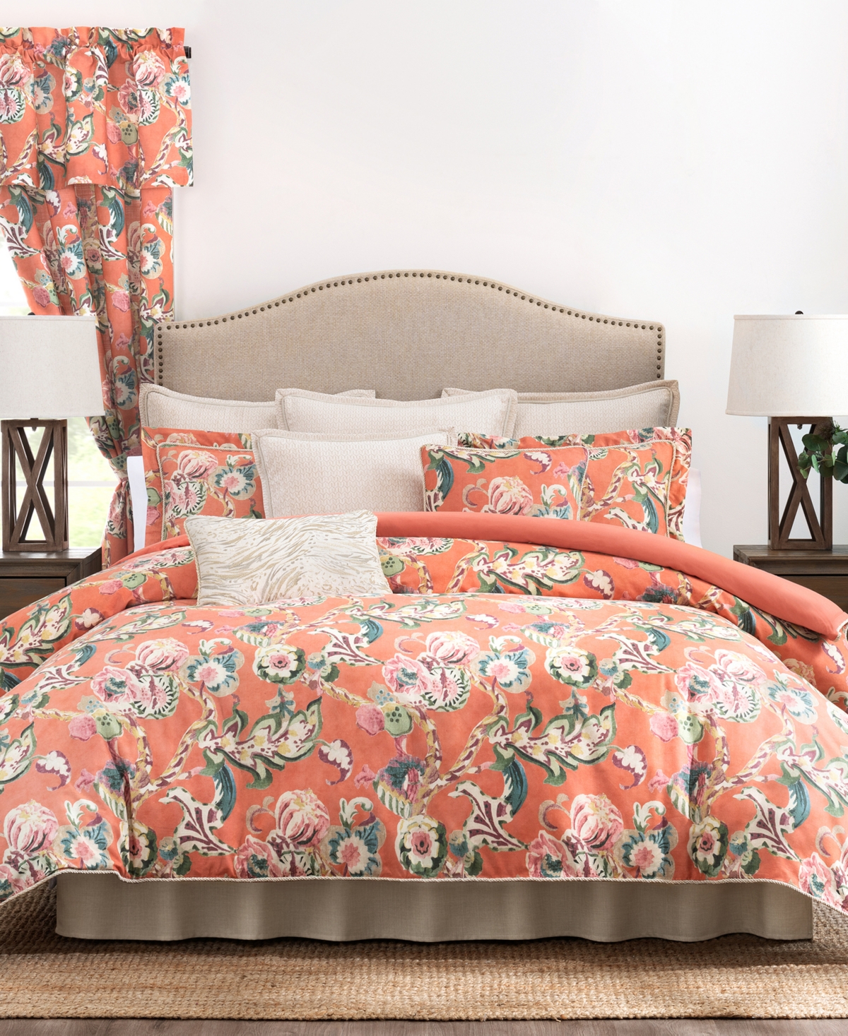Rose Tree Cara Floral Decorative Pillow
