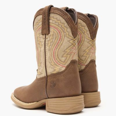 Kids Lil' Rebel Pro Kids' Coffee and Bone Western Boot