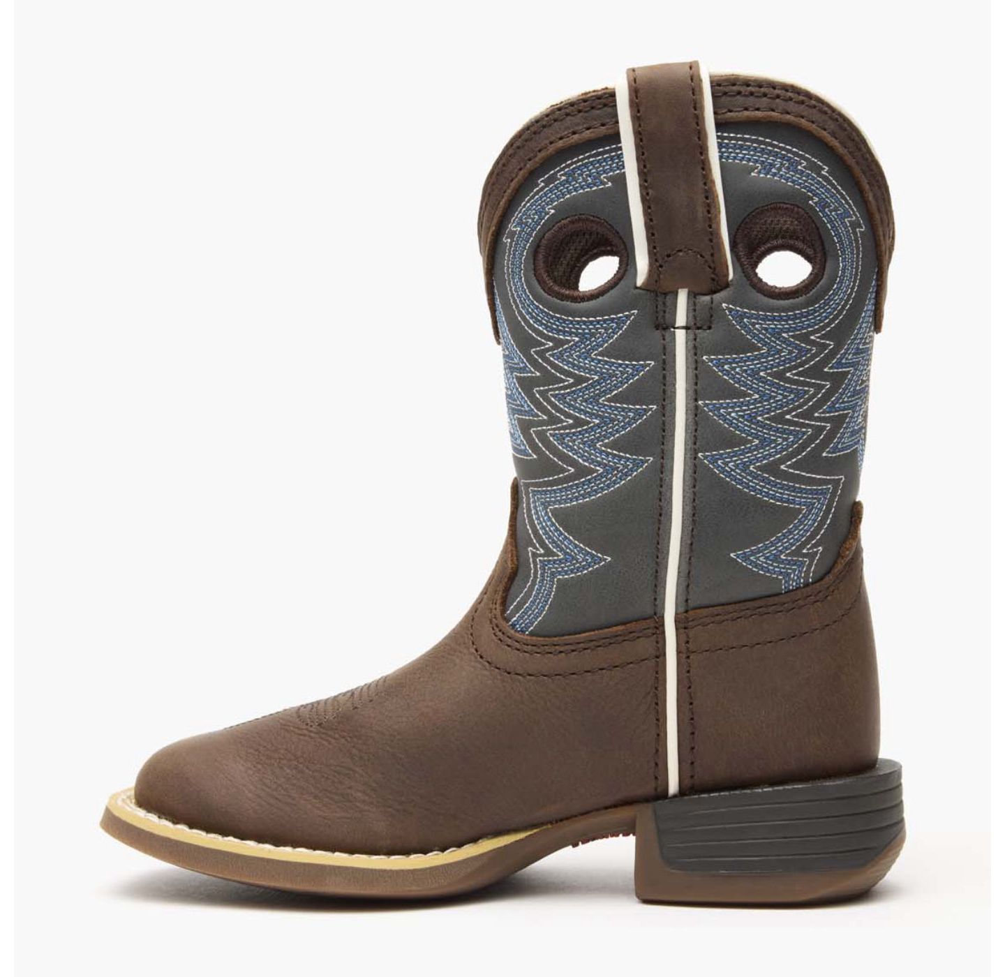 Ботинки Durango Lil' Rebel Pro Blue Western для мальчиков, цвет: Коричневый / Синий — фото 6