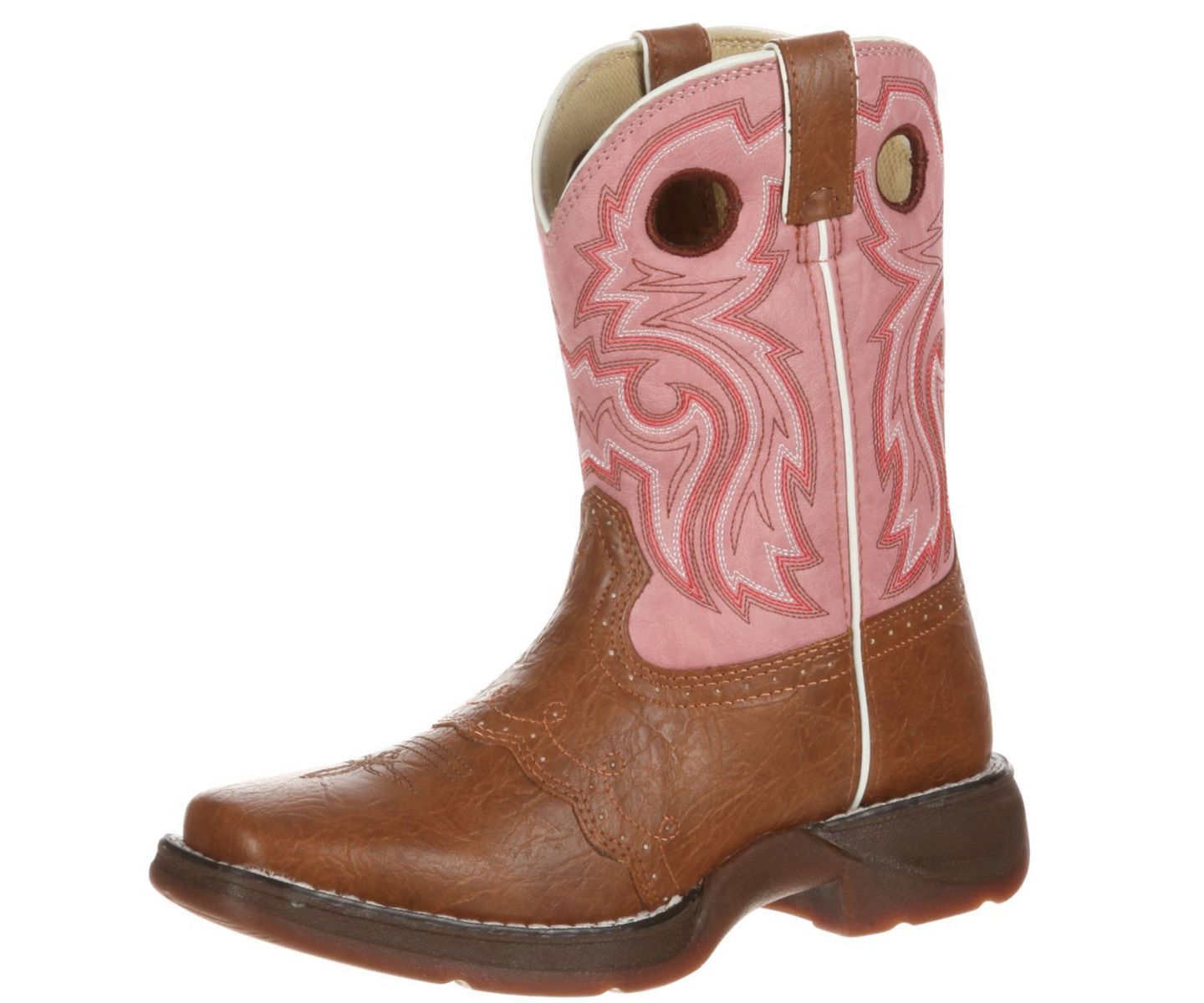 Детские ботинки Durango Lil' Rebel Western Boot, цвет: Светло-коричневый / Розовый — фото 11