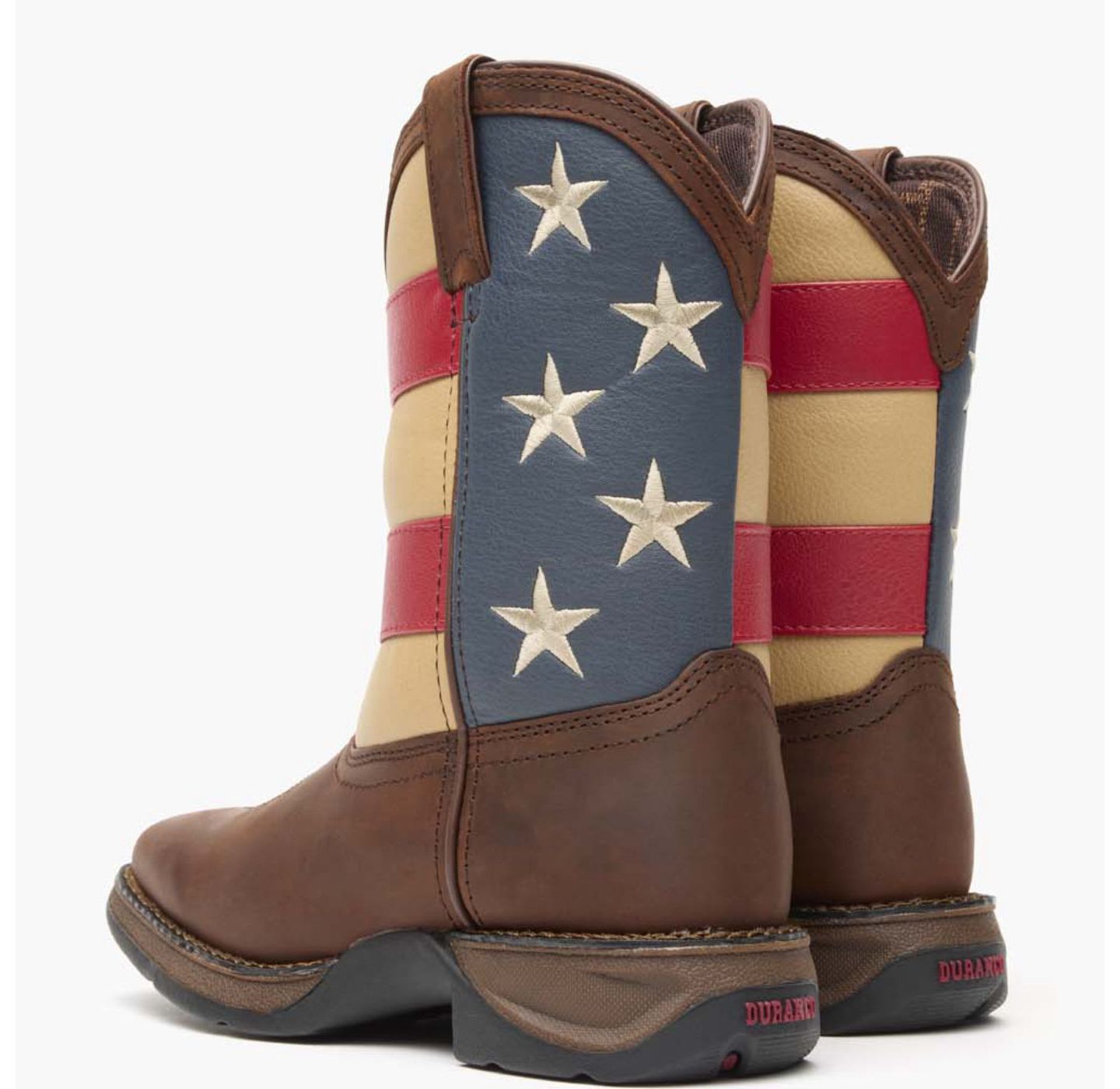 Ботинки Durango Lil' Rebel by Patriotic Western Boot для мальчиков, цвет: Коричневый — фото 4