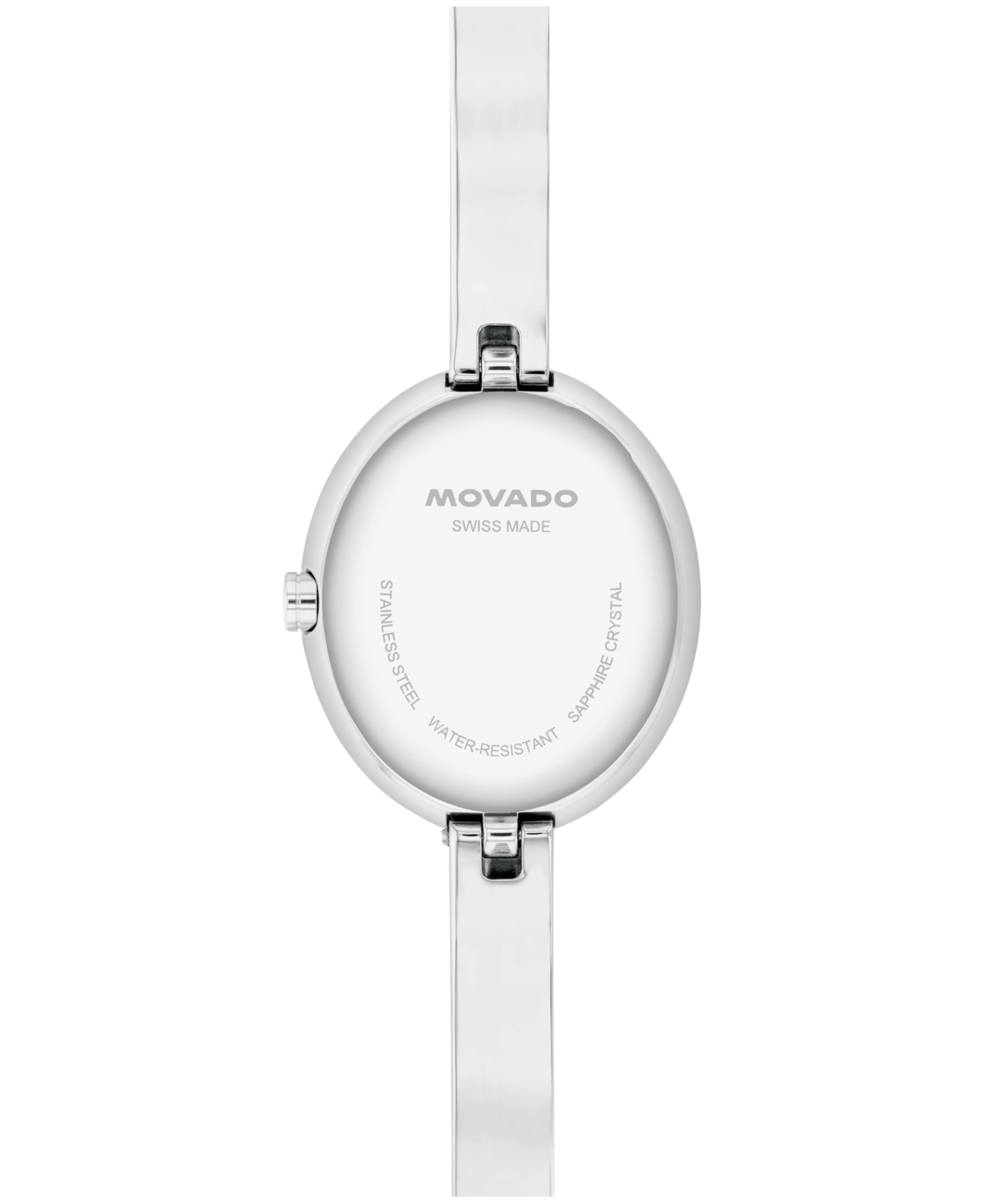 Movado Women's Museum Oval Bangle Swiss Quartz Stainless-steel Watch, 22 X 26mm