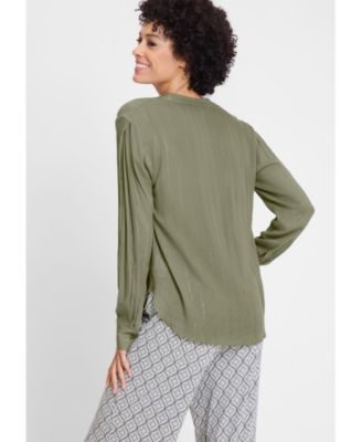 Women's Sparkle Stripe Tunic Blouse