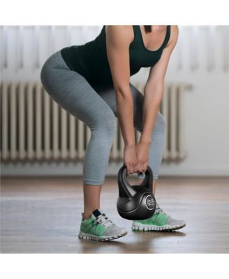 25lb Kettlebell HDPE Coated Kettle Bells for Home Gym