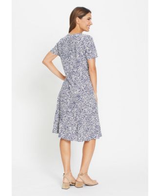 Women's Filigree Print Dress