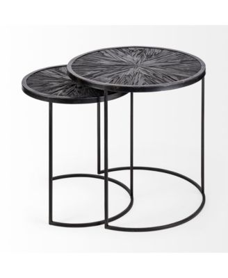 Stylish Set of Two Round Accent Tables – Minimalist and Practical