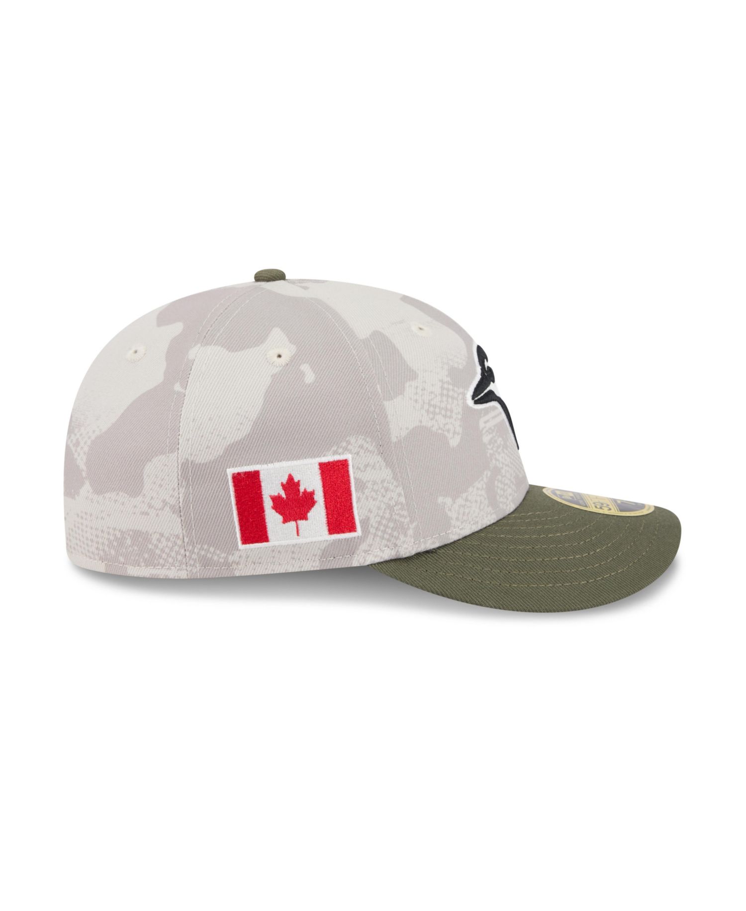 Men's Light Beige/Olive Toronto Blue Jays 2025 Armed Forces Day Low Profile 59FIFTY Fitted Hat