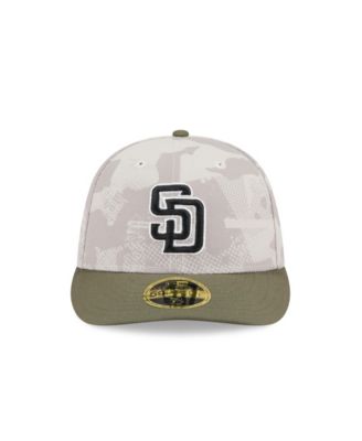 Men's Light Beige/Olive San Diego Padres 2025 Armed Forces Day Low Profile 59FIFTY Fitted Hat