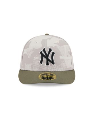 Men's Light Beige/Olive New York Yankees 2025 Armed Forces Day Low Profile 59FIFTY Fitted Hat