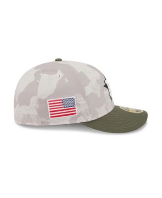Men's Light Beige/Olive Houston Astros 2025 Armed Forces Day Low Profile 59FIFTY Fitted Hat