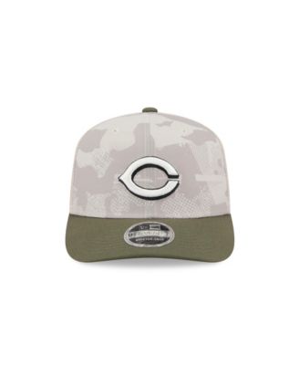 Men's Light Beige/Olive Cincinnati Reds 2025 Armed Forces Day 9SEVENTY Adjustable Hat