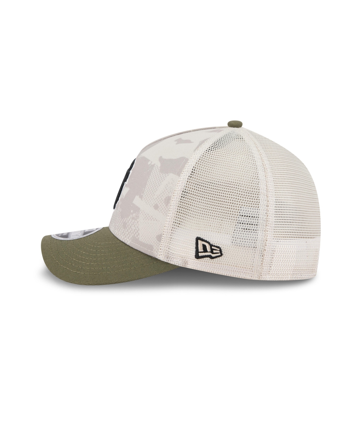 New Era Men's Light Beige/olive San Francisco Giants 2025 Armed Forces Day 9forty M-crown A-frame Adjustable
