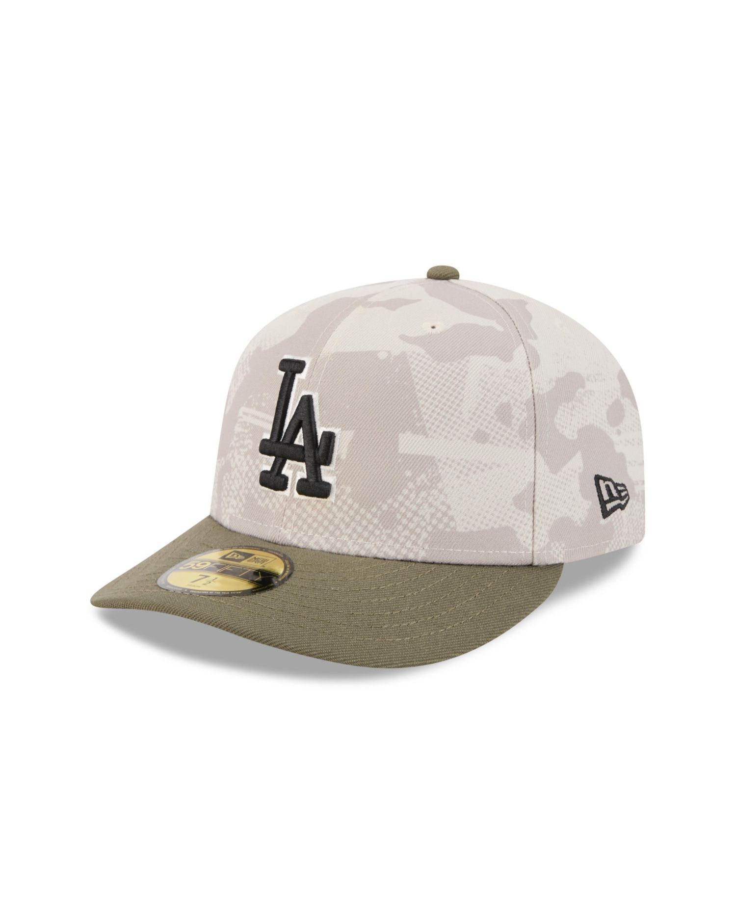 Men's Light Beige/Olive Los Angeles Dodgers 2025 Armed Forces Day 59FIFTY Fitted Hat