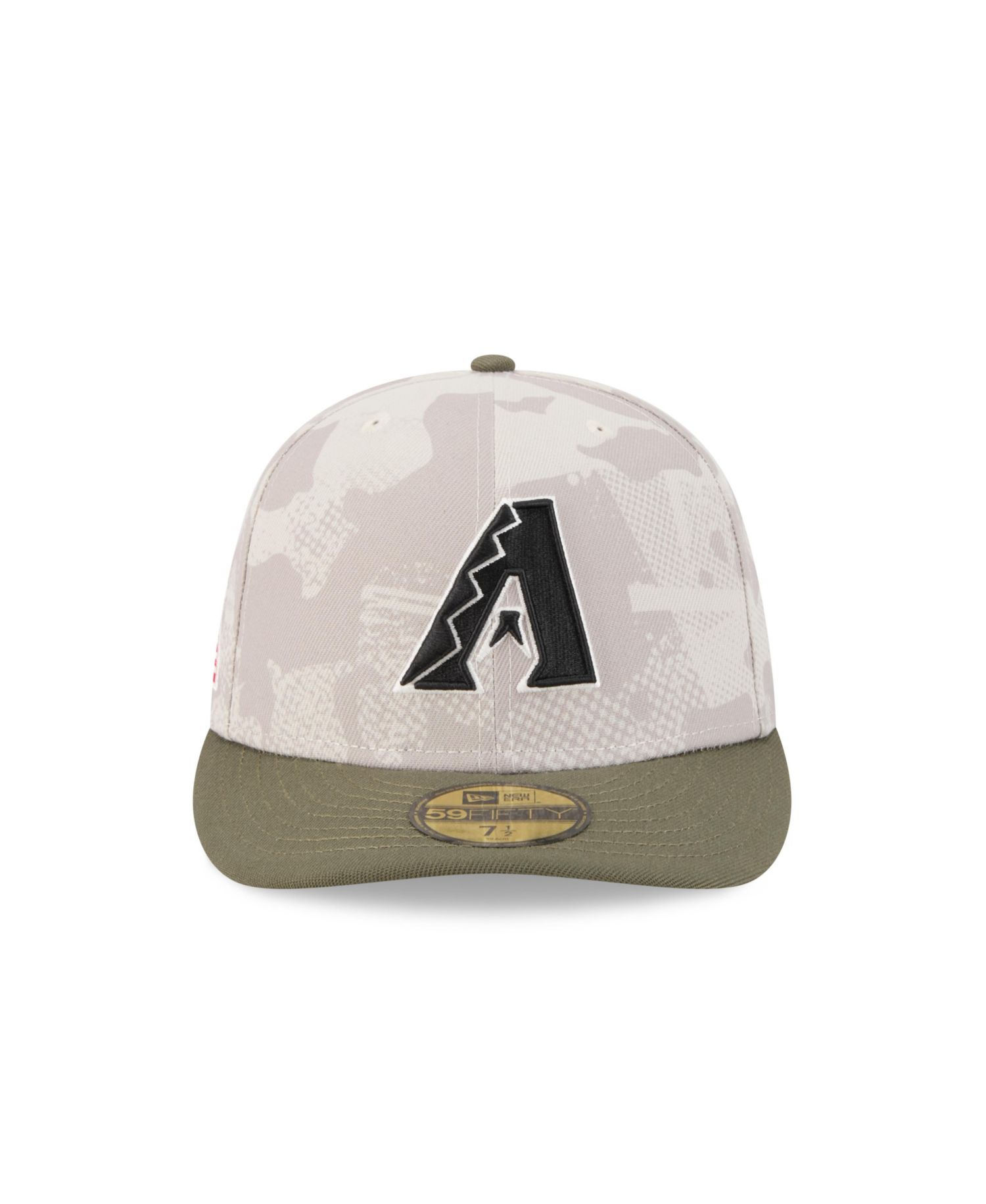 Men's Light Beige/Olive Arizona Diamondbacks 2025 Armed Forces Day 59FIFTY Fitted Hat