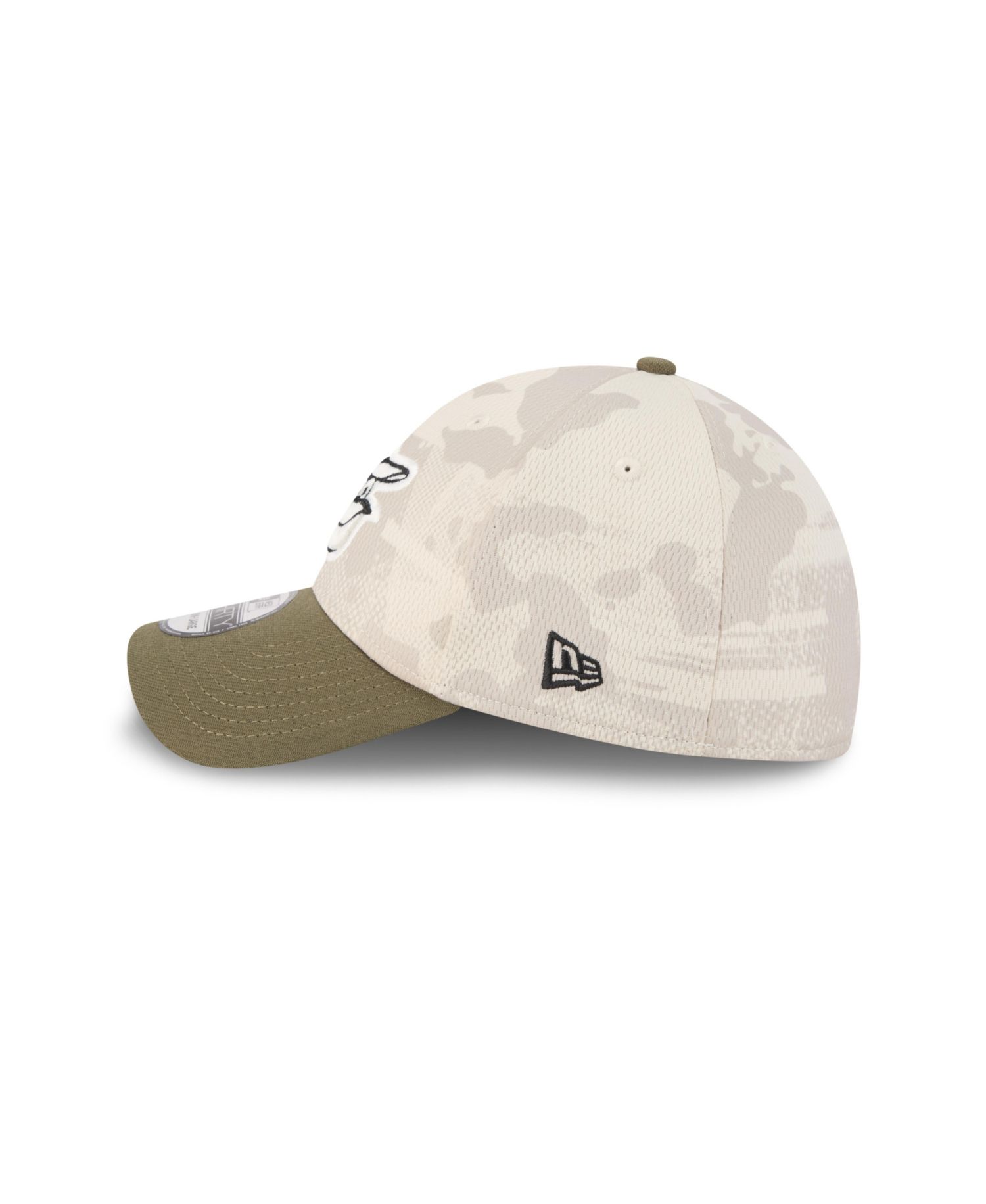Men's Light Beige/Olive Baltimore Orioles 2025 Armed Forces Day 39THIRTY Flex Hat