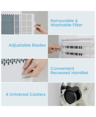 8000 BTU Portable Air Conditioner with Remote Control Cools up to 250/350 Sq.Ft