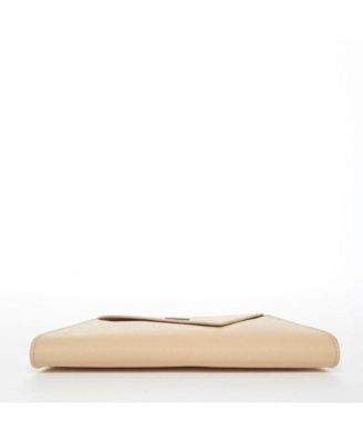 Leather Clutch Bag Nude Clutch Purse Beige Evening Bag Tan Women's Handbag