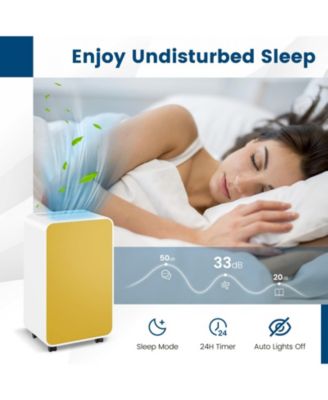 32 Pints/Day Portable Quiet Dehumidifier for Rooms up to 2500 Sq. Ft