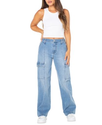 Celebrity Pink Junior's High Rise Destruction Jeans Blue Size 13/31