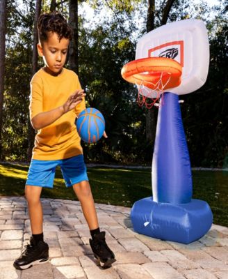 NERF AirHoop Kids Inflatable Basketball Hoop Set