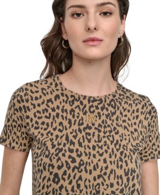 Women's Cheetah-Print Short-Sleeve T-Shirt