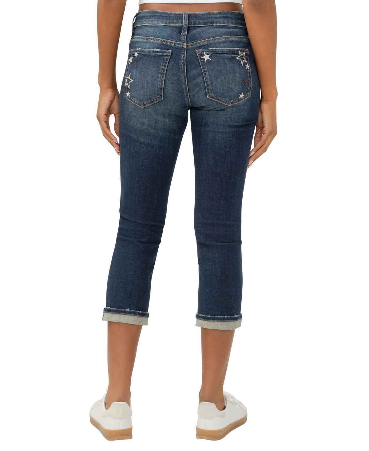 Silver Jeans Co. Women's Elyse Mid Rise Comfort Fit Capri Jeans