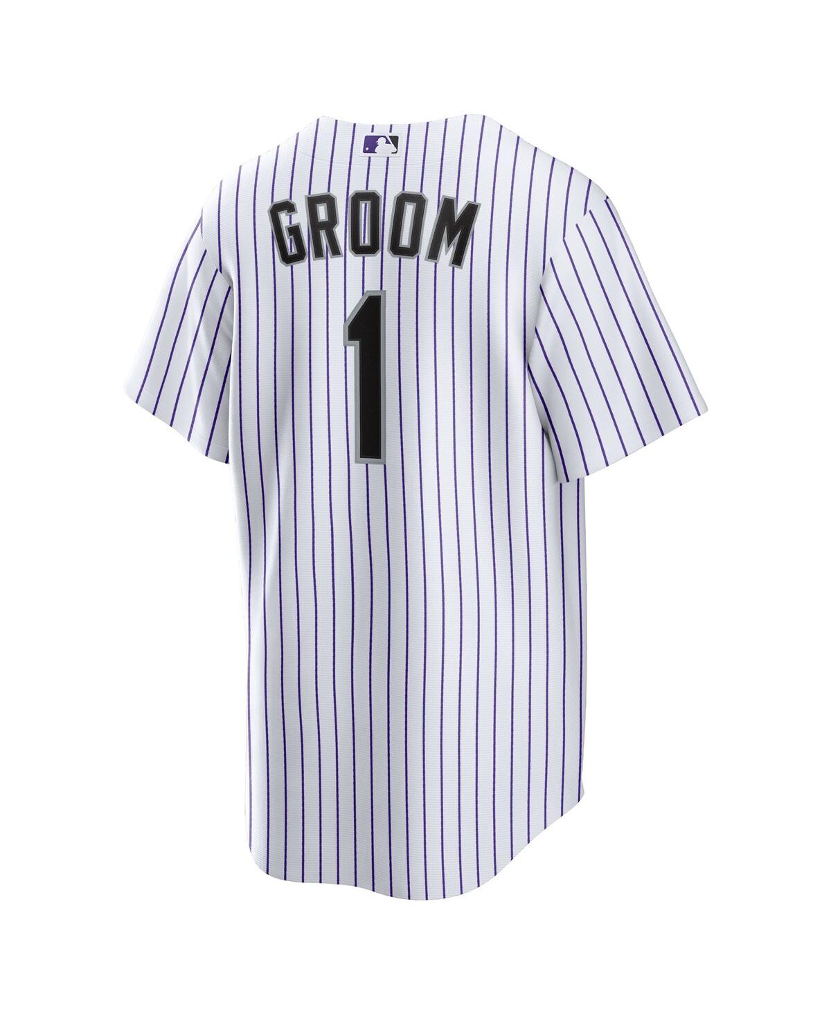 Nike Men's White Colorado Rockies 1 Groom Home Replica Jersey