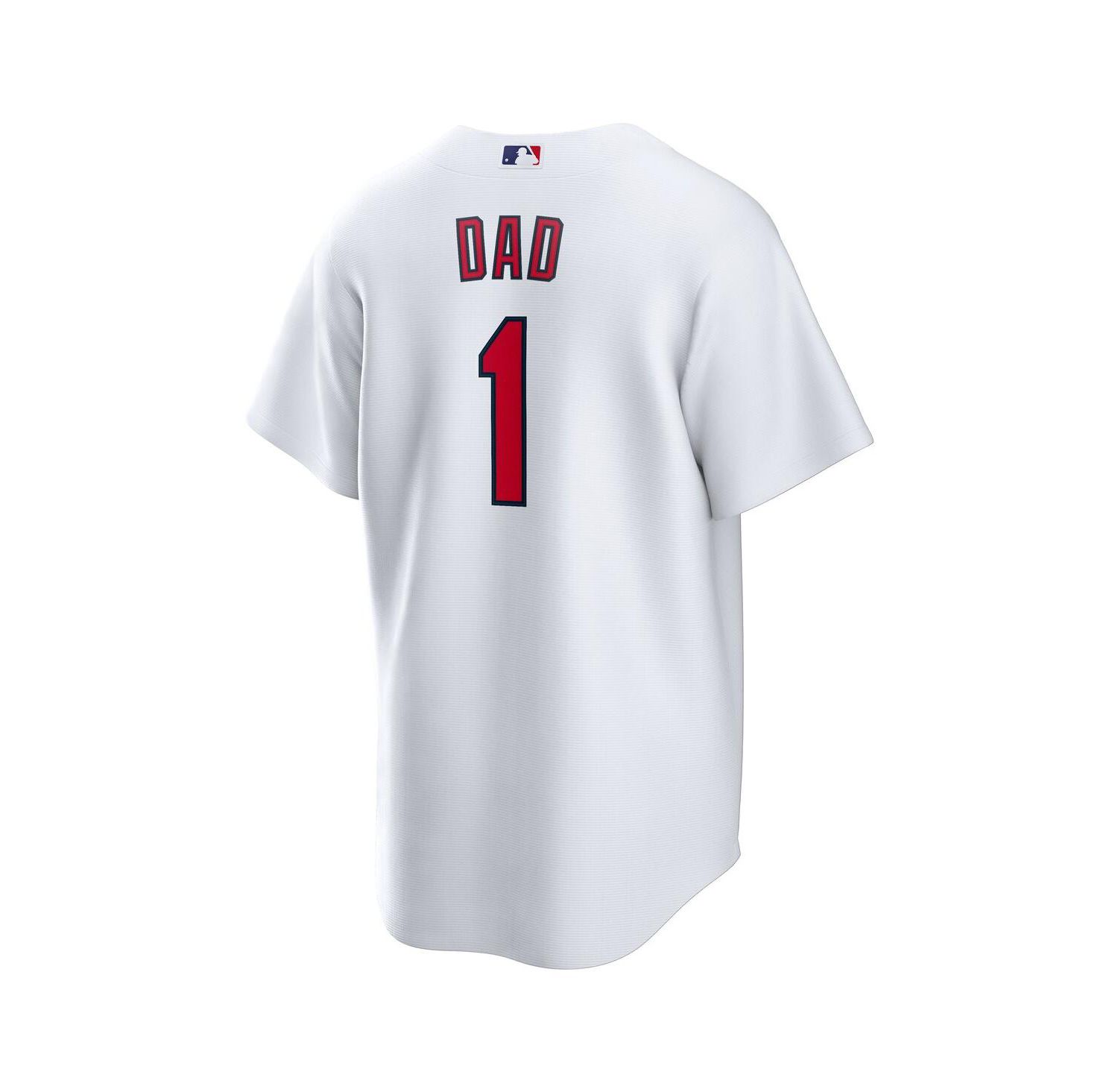 Men's White St. Louis Cardinals 1 Dad Home Replica Jersey