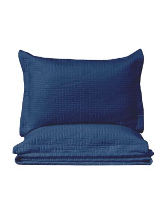 Microfiber Stitched Quilt Set with Shams