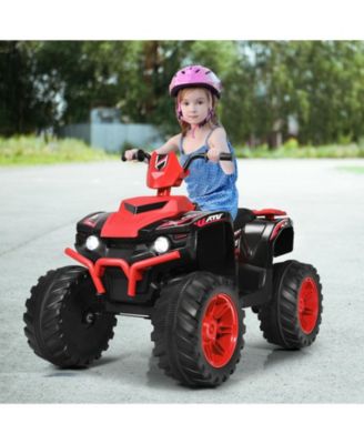 12V Kids Ride on ATV with LED Lights and Treaded Tires and LED lights