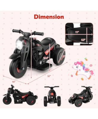 6V Kids Electric Ride on Motorcycle with Bubble Maker and Music