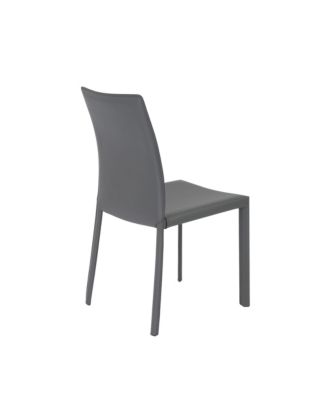 Set of 2 Dining Side Chairs with Padded Seats