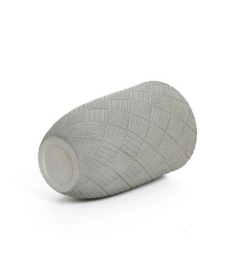 Glen Pattern 22.4-Inch Tall MgO Round Planter