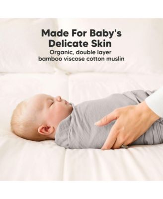 4pk Muslin Swaddle Blankets for Baby Boys, Girls - Baby Blankets, Swaddles for Newborns