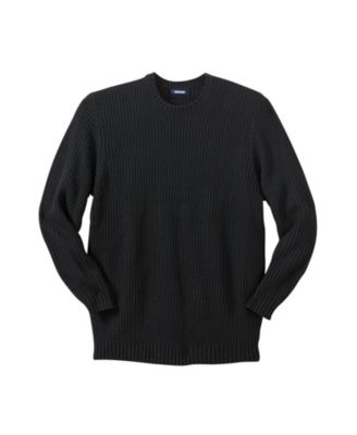 Big & Tall Shaker Knit Crewneck Sweater