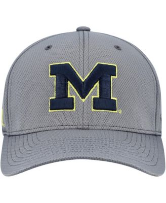 Men's Gray Michigan Wolverines Reflex Hybrid Tech Flex Hat