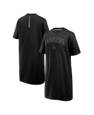 Fanatics - Women's Black Los Angeles Dodgers Elements Cotton Dress