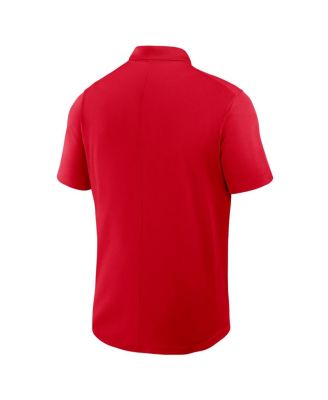 Men's Red Georgia Bulldogs Primetime Victory Primary Logo Performance Polo Shirt