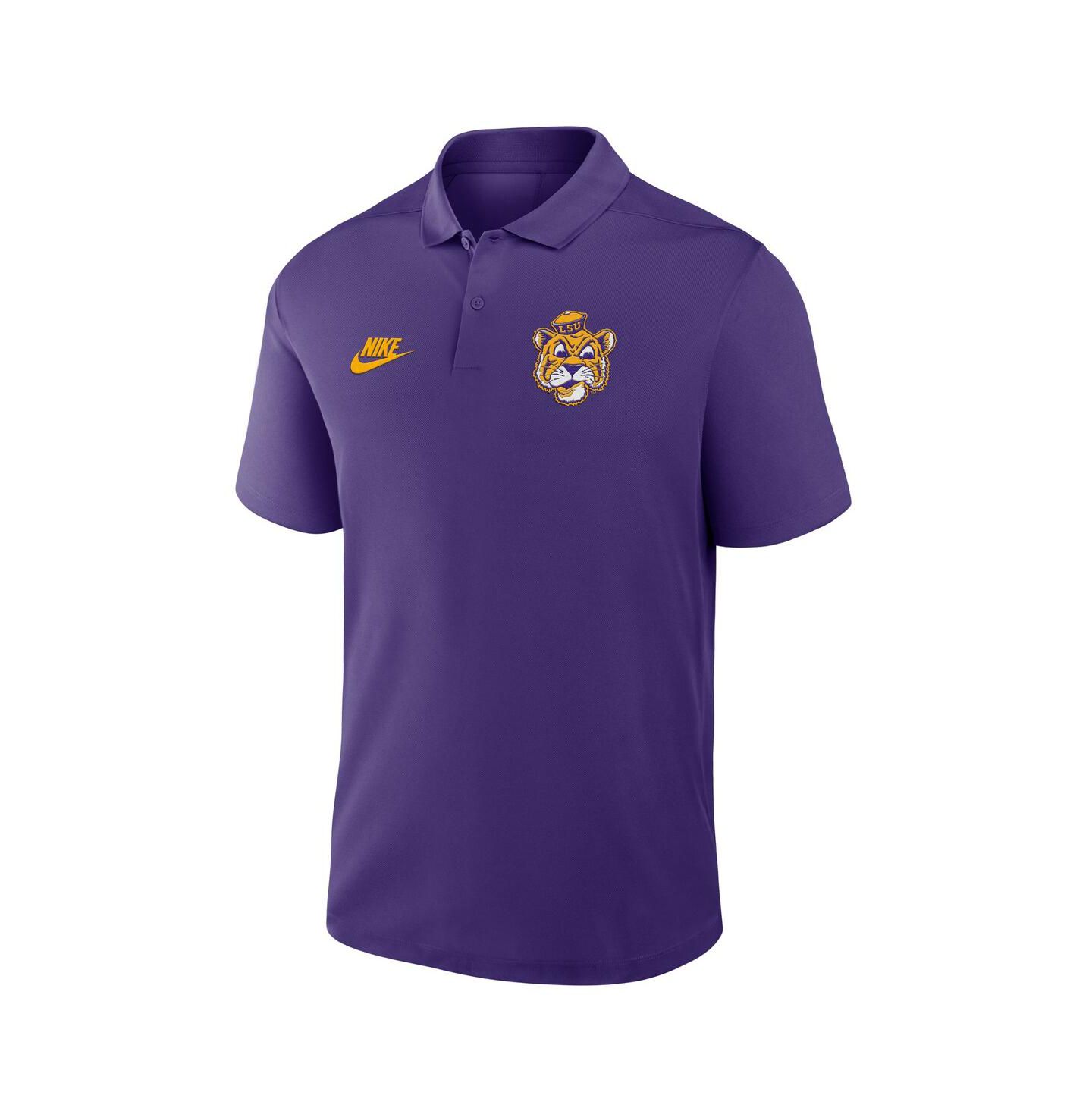 Мужское поло Nike Purple LSU Tigers Primetime Victory Legacy Vault Logo Performance Polo Shirt — фото 2
