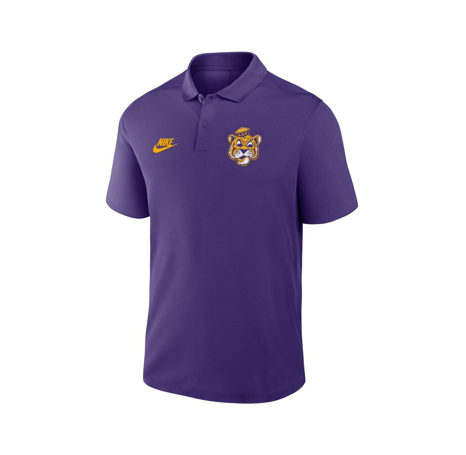 Men's Purple LSU Tigers Primetime Victory Legacy Vault Logo Performance Polo Shirt