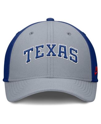 Men's Gray/Royal Texas Rangers Rise Swoosh Performance Flex Hat