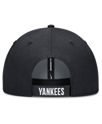 Men's White/Navy New York Yankees Club Performance Adjustable Hat