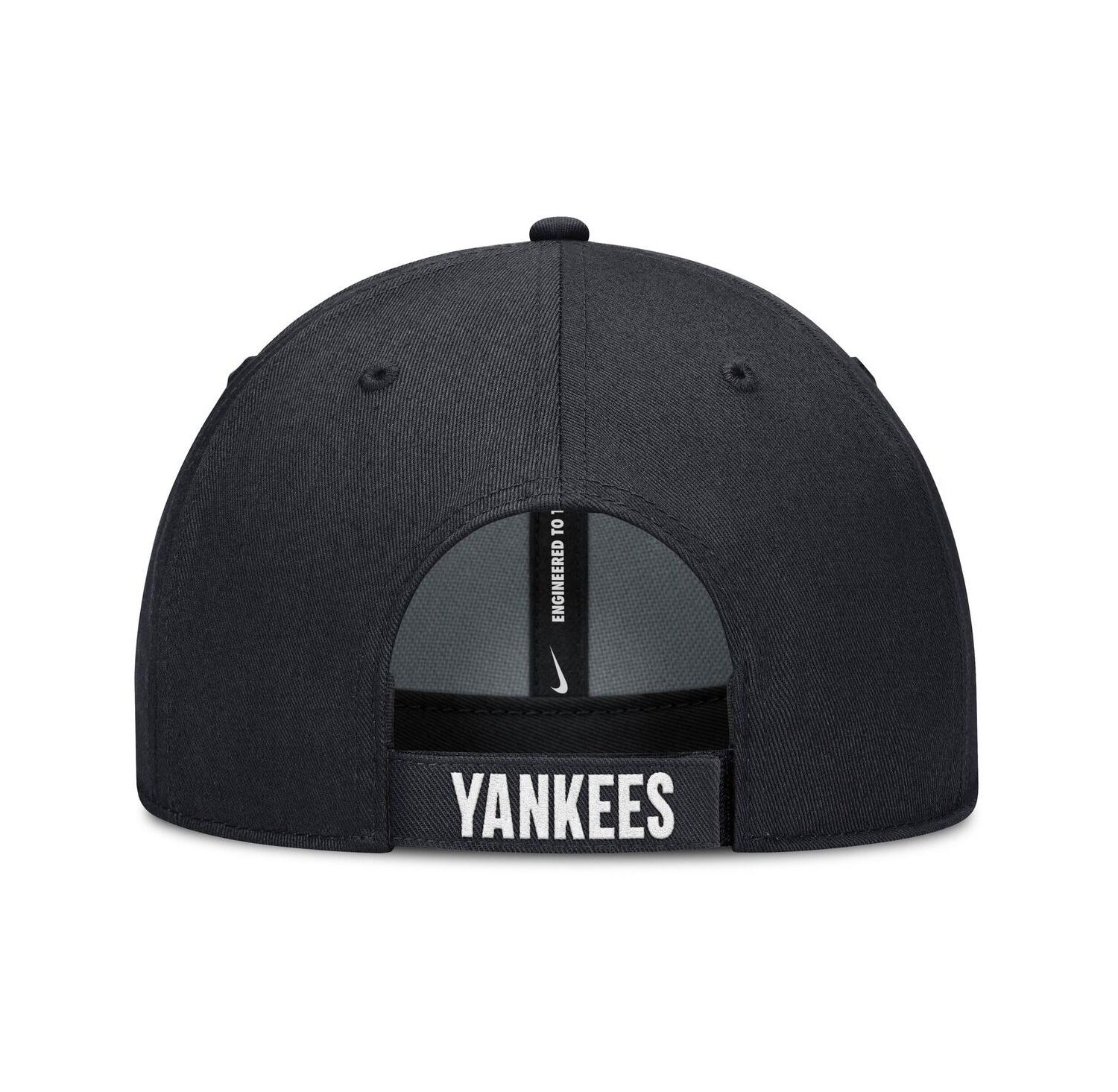 Men's White/Navy New York Yankees Club Performance Adjustable Hat