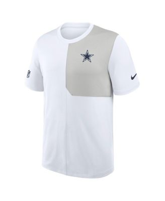 Men's White Dallas Cowboys Sideline UV Performance Coach Shirt