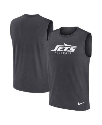 Nike - Men's Gray New York Jets Primetime Legend Performance Muscle Tank Top