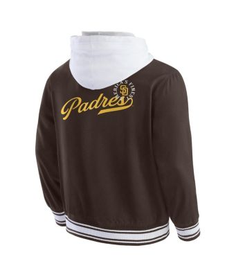 Darius Rucker Collection by Men's Brown San Diego Padres Full-Snap Hooded Jacket