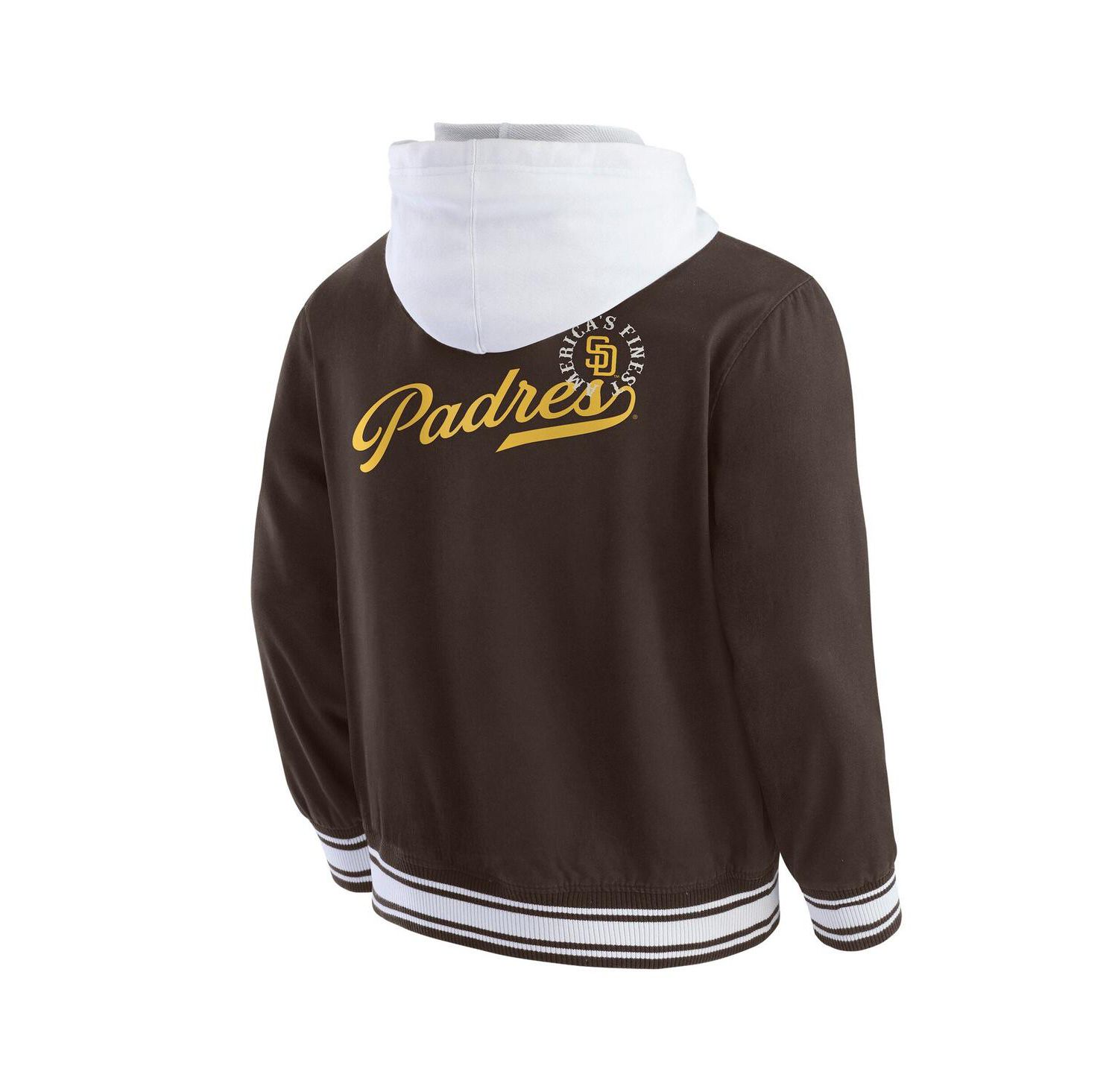 Darius Rucker Collection by Men's Brown San Diego Padres Full-Snap Hooded Jacket