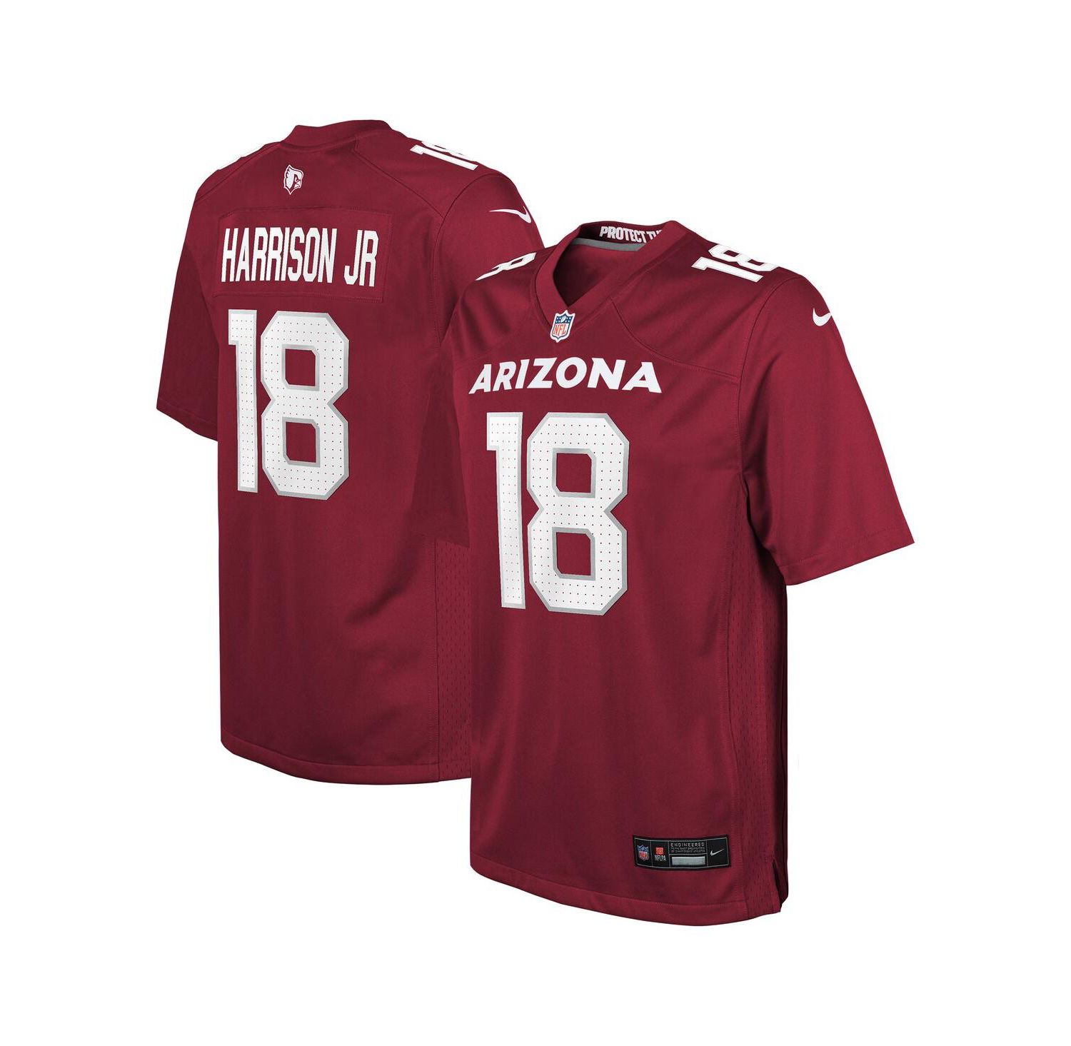 Big Boys and Girls Marvin Harrison Jr. Cardinal Arizona Cardinals Player Game Jersey