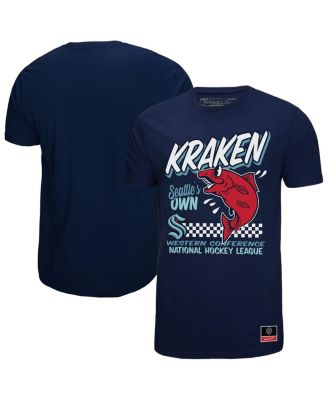 Mitchell & Ness - Men's Deep Sea Blue Seattle Kraken Local Food T-Shirt