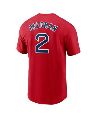 Men's Alex Bregman Red Boston Red Sox Fuse Name Number T-Shirt